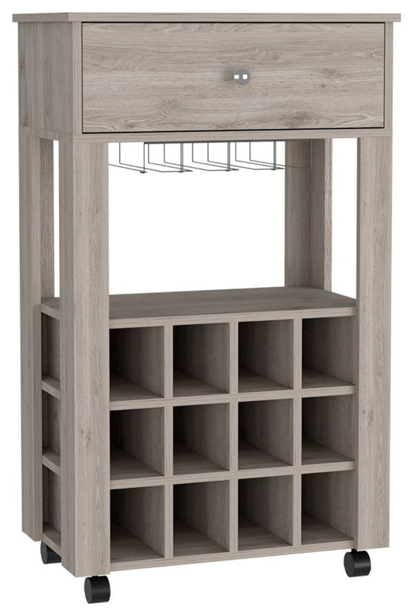 Bar Cart Bayamon, Living Room, Light Gray