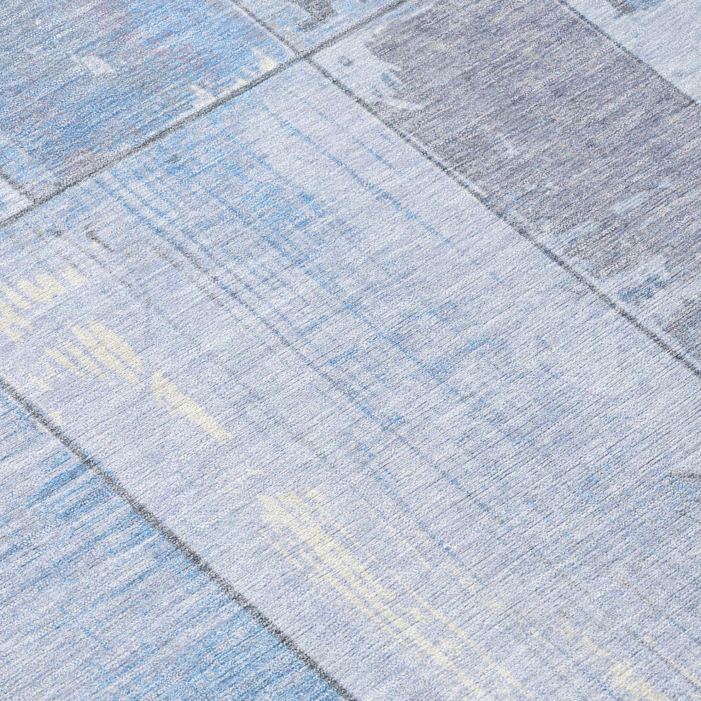 Machine Washable Indoor/Outdoor Chantille ACN1877 Sky 10' x 14' Rug
