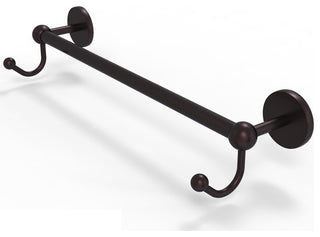 Prestige Skyline 30" Towel Bar with Integrated Hooks, Antique Bronze