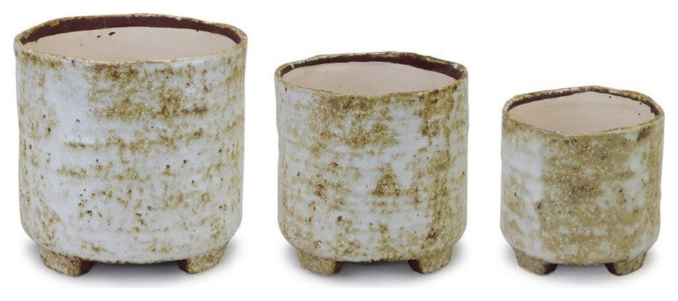 Pot, 3-Piece Set, 5"H, 6"H, 7"H Terra Cotta