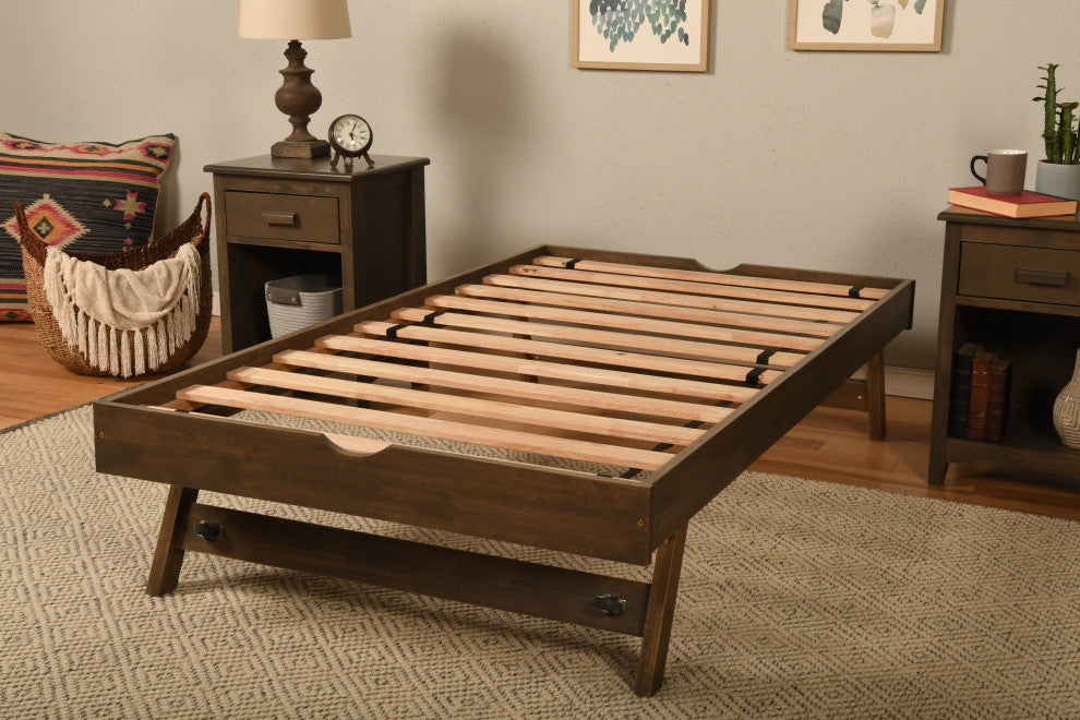 Pop Up, Rustic Walnut Finish With Tray