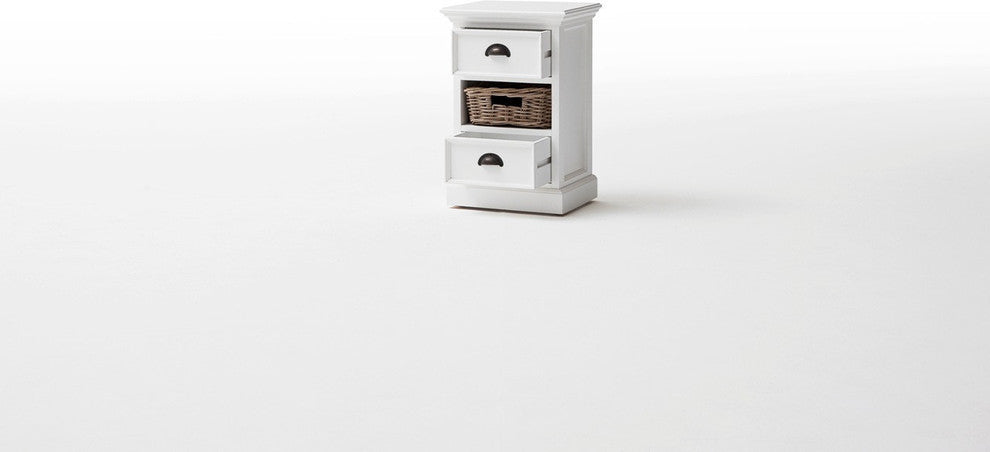 Halifax Bedside Storage Unit With Basket