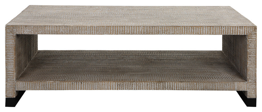 Uttermost Bosk White Washed Coffee table