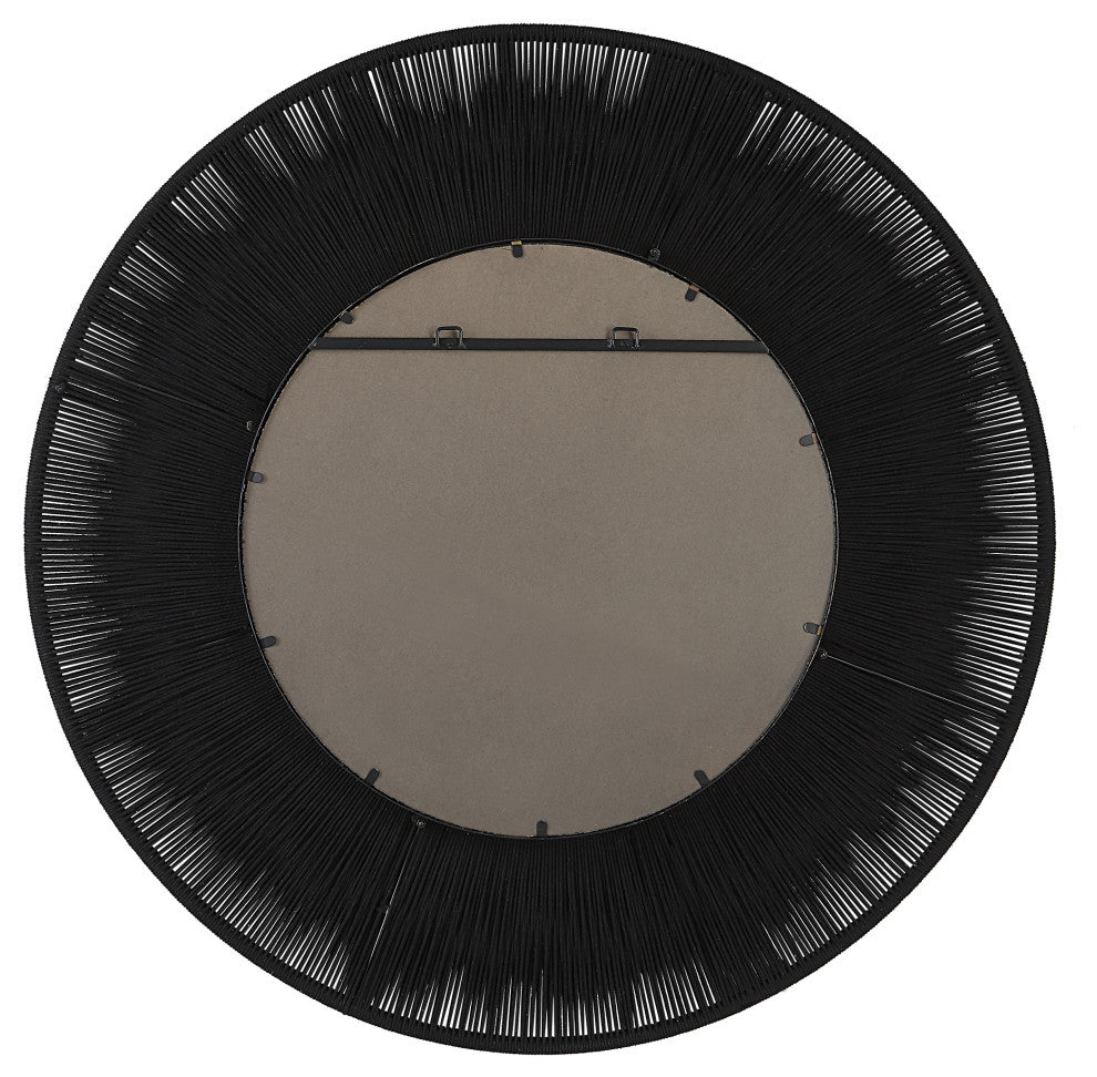 Sailor's Knot Round Mirror, Black