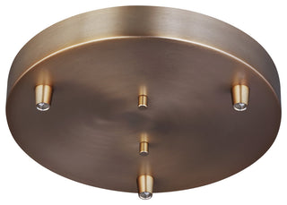 Towner 3-Light Cluster Canopy, Satin Brass