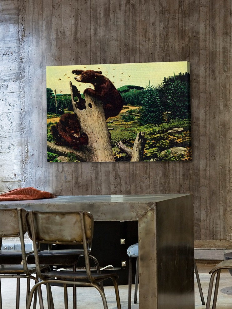 "Honey Bears" Painting Print on Wrapped Canvas