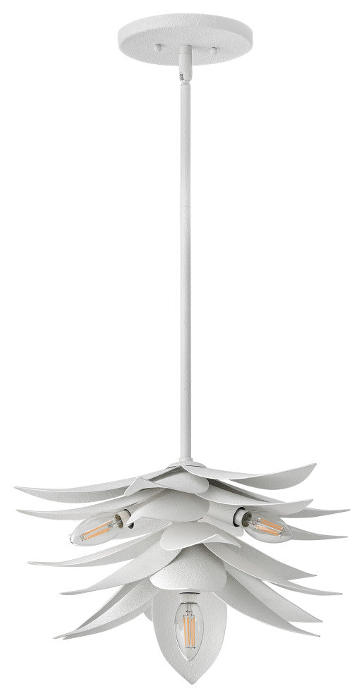 Fredrick Ramond Agave Large Convertible Pendant, Textured Plaster