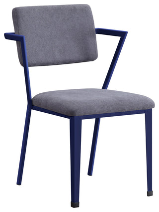 ACME Cargo Chair, Gray Fabric and Blue