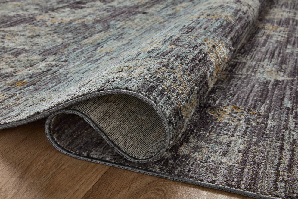 Jean Stoffer x Loloi Katherine Ink / Jade 7'-10" x 7'-10" Round Area Rug