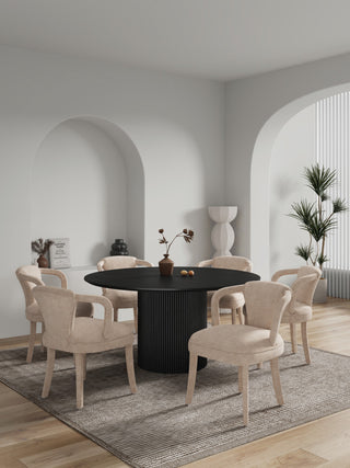 Manhattan Comfort 7-Piece Palmer and Hathaway Dining