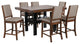 Patterson 7-piece Counter Height Dining Set Mango Oak