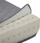 Rectangle Settee/Bench Seat Quilted Lounge Cushion, Gray, 48"x18"x3"