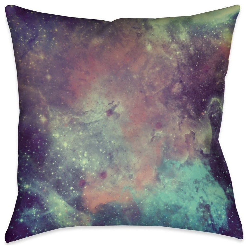 Laural Home Universe Galaxy 18" X 18" Indoor Decorative Pillow