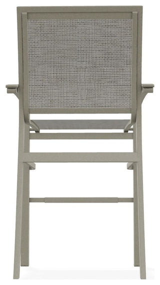 Bazza Sling Bar Height Stackable Outdoor Stool, Burke/Storm