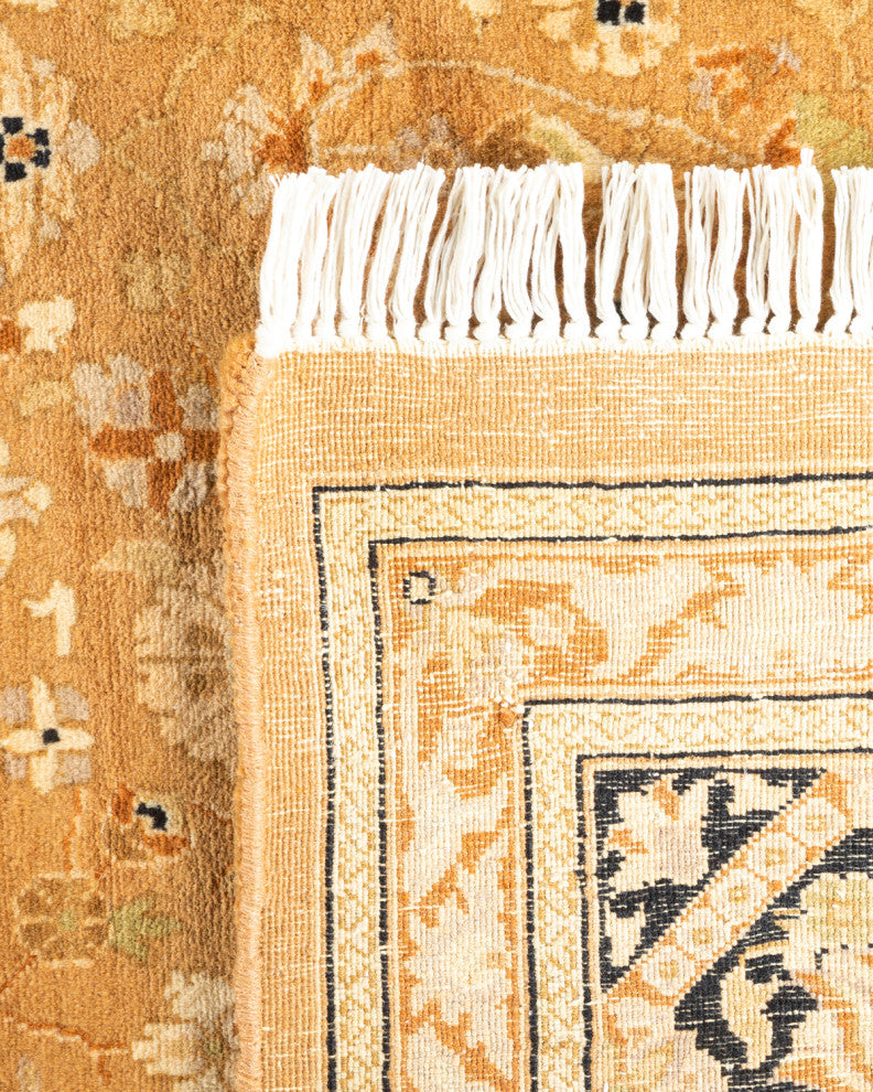 Thaton One-of-a-Kind Hand-Knotted Area Rug Yellow, 6'2"x9'2"