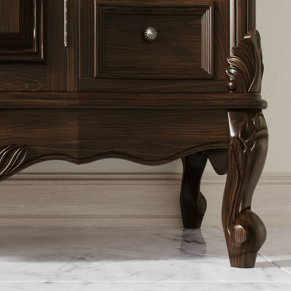 The Agnes Bathroom Vanity, Brown, 42", Single Sink, Freestanding