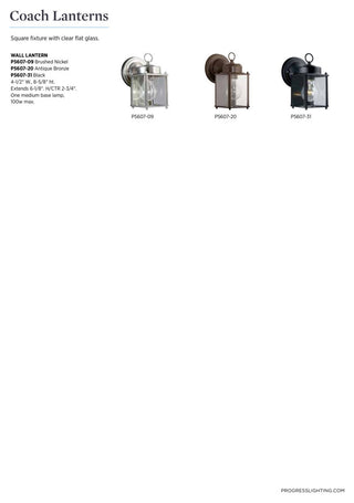 1-Light Wall Lantern, Antique Bronze