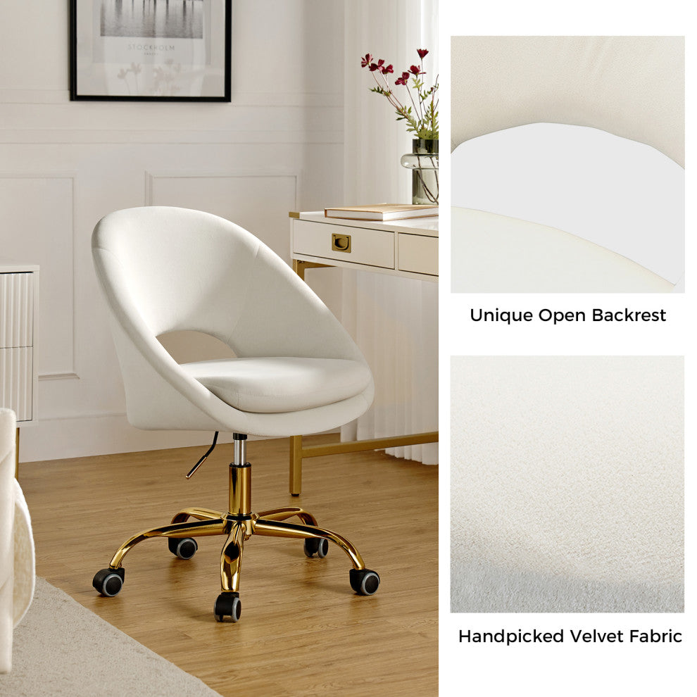 Savas Task Chair, Ivory