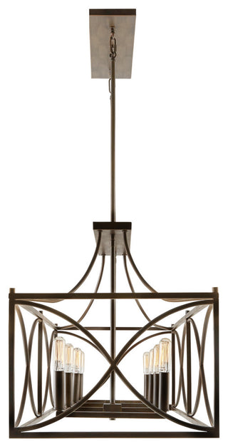 Capital Lighting 829181 Tybee 8 Light 46"W Chandelier - Nordic Grey