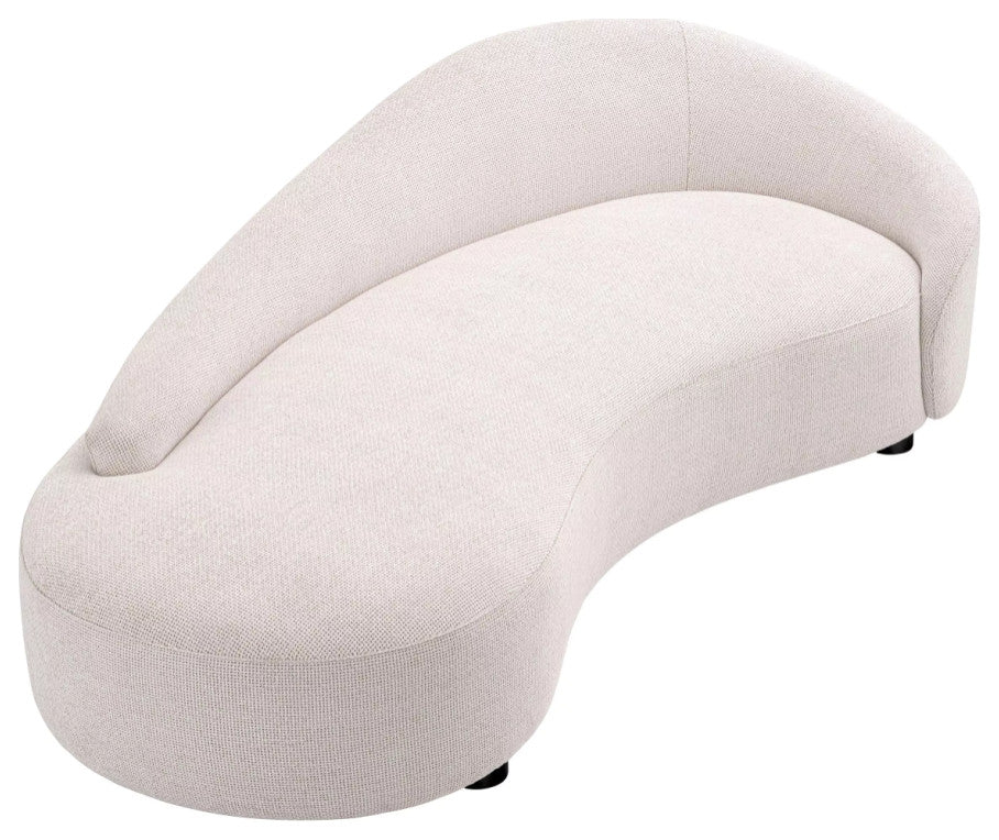 White Modern Curved Sofa | Eichholtz Rivolo