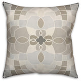 Earth Stone Mosaic 18x18 Spun Poly Pillow