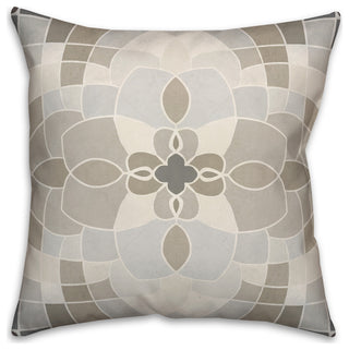 Earth Stone Mosaic 18x18 Spun Poly Pillow