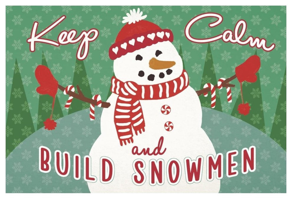 "Retro Christmas II Bright" Digital Paper Print by Janelle Penner, 50"x34"