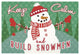 "Retro Christmas II Bright" Digital Paper Print by Janelle Penner, 50"x34"
