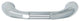 Utopia Alley Tempo Pull, Polished Chrome, 5.0", 1 Pack
