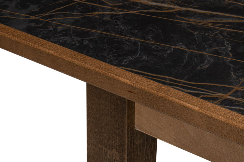 Butterfly Brown Extendable Dining Table Seats 10 People