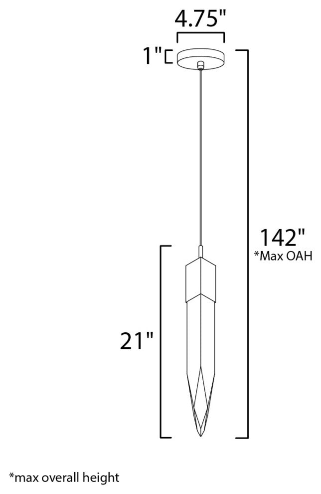 ET2 Quartz LED Pendant E31241-20PC