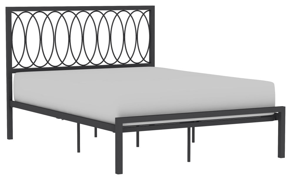 Hillsdale Naomi Geometric Interlocking Ring Design Full Metal Bed