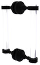 Pacific Grove 8" Dotted Accent Back to Back Shower Door Pull, Matte Black
