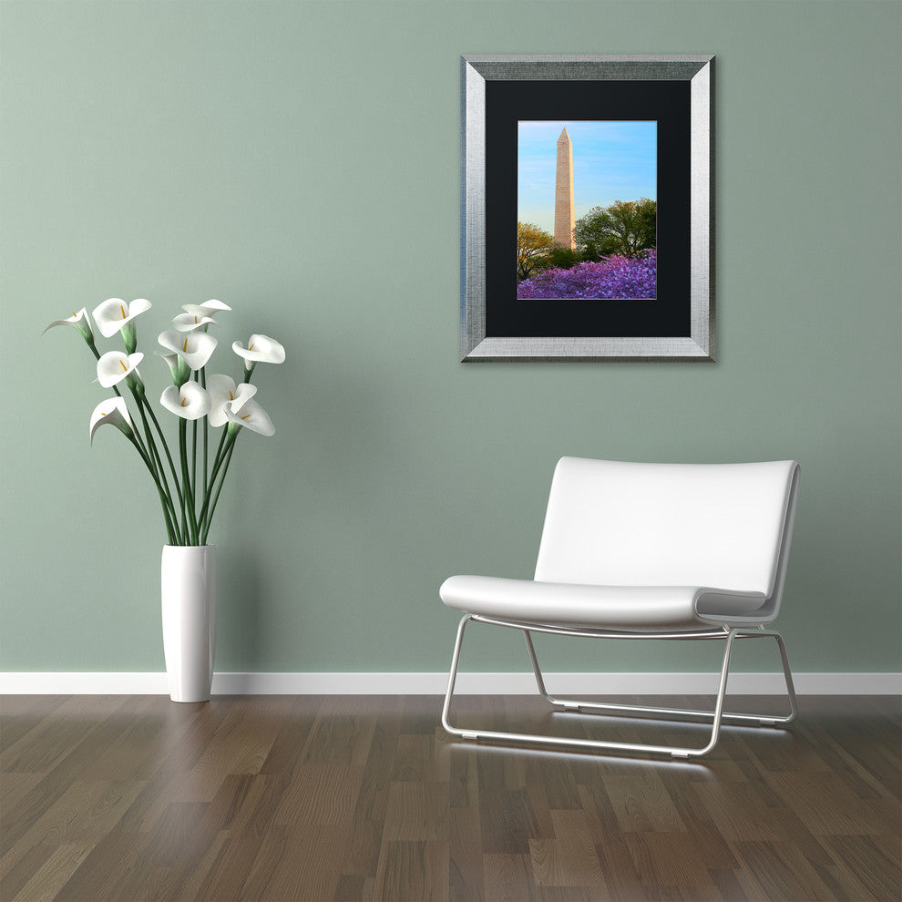 CATeyes ''Washington Monument Spring'', Silver Frame, Black Mat, 11x14