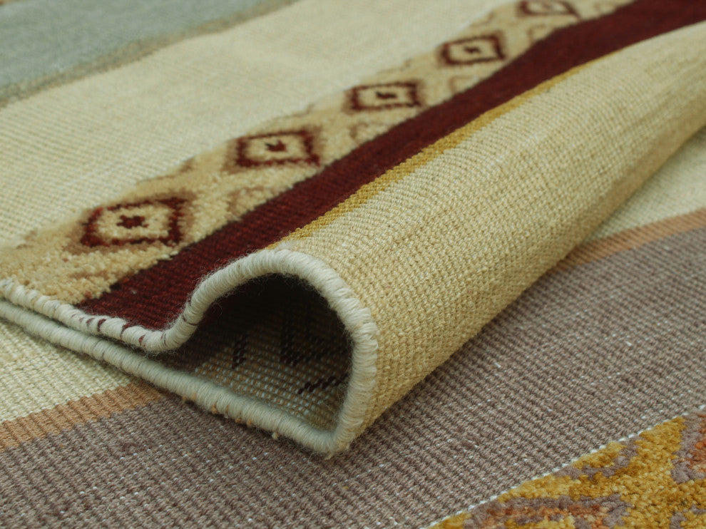 High-Low Kilim Ayobunmi Beige Rug