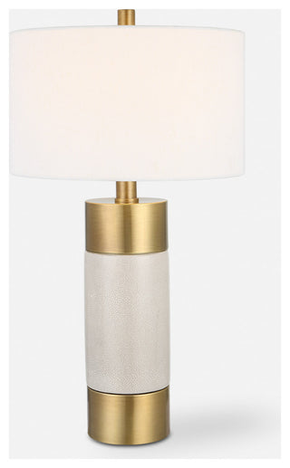 Uttermost Adelia Ivory and Brass Table Lamp
