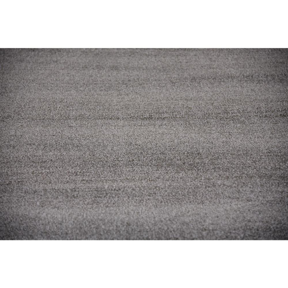 Rug Unique Loom Del Mar Light Gray Round 6' 0 x 6' 0