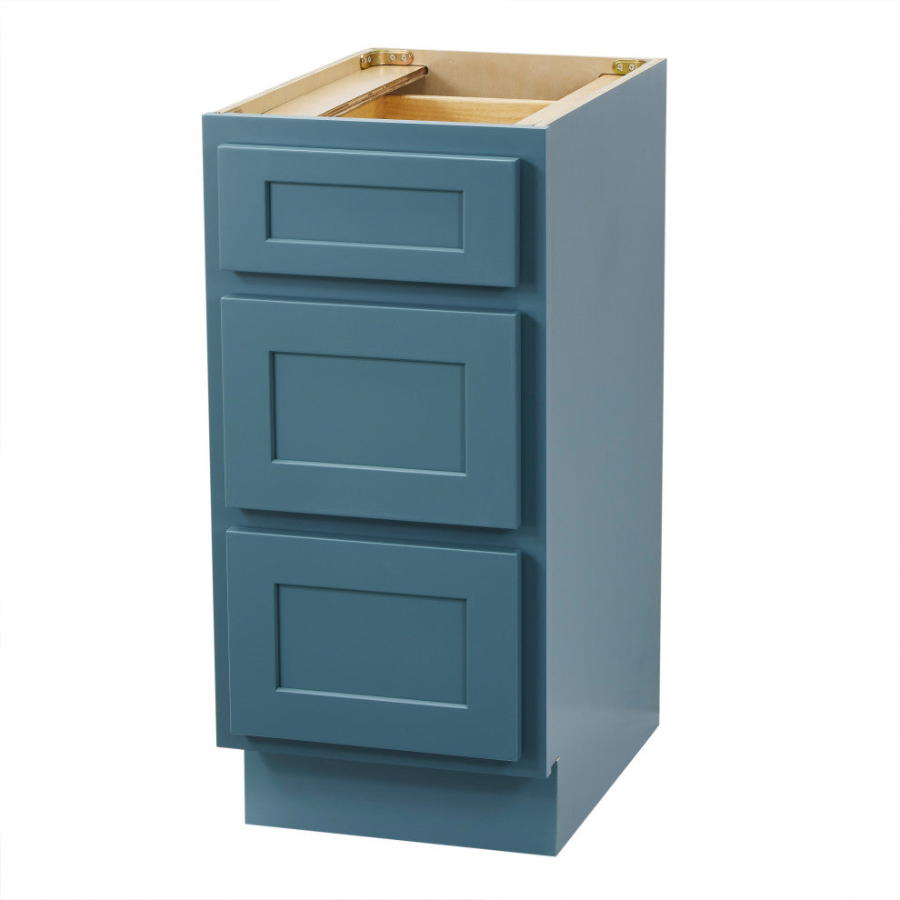 15" Freestanding Single Base 3 Drawers Storage Cabinet