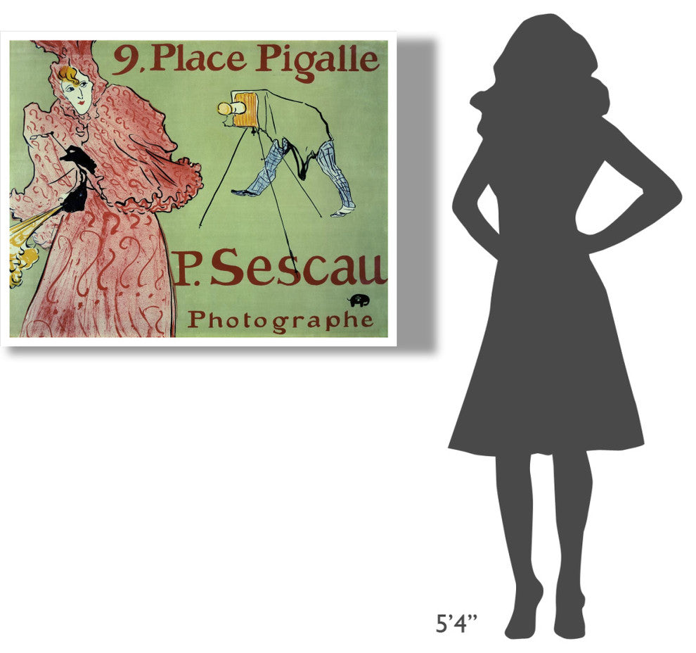 "Caudieux" Digital Paper Print by Henri Toulouse-Lautrec, 46"x34"