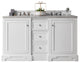 James Martin 825-V60D-BW-3AF De Soto 60" Double Vanity w/ Solid Surface Top