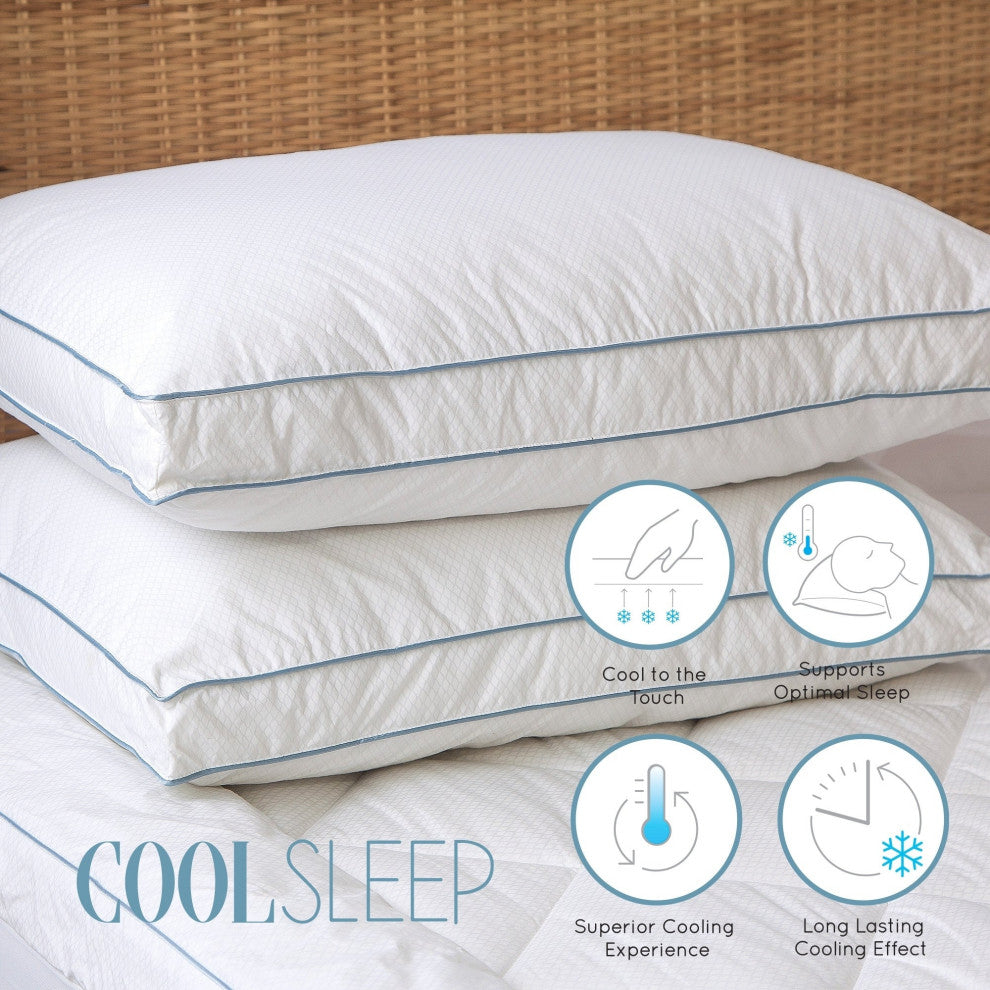 Climate Cool Down-Alternative Gusseted Pillow, Standard