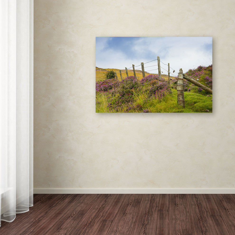''Fence Heather'' Canvas Art by Philippe Sainte-Laudy