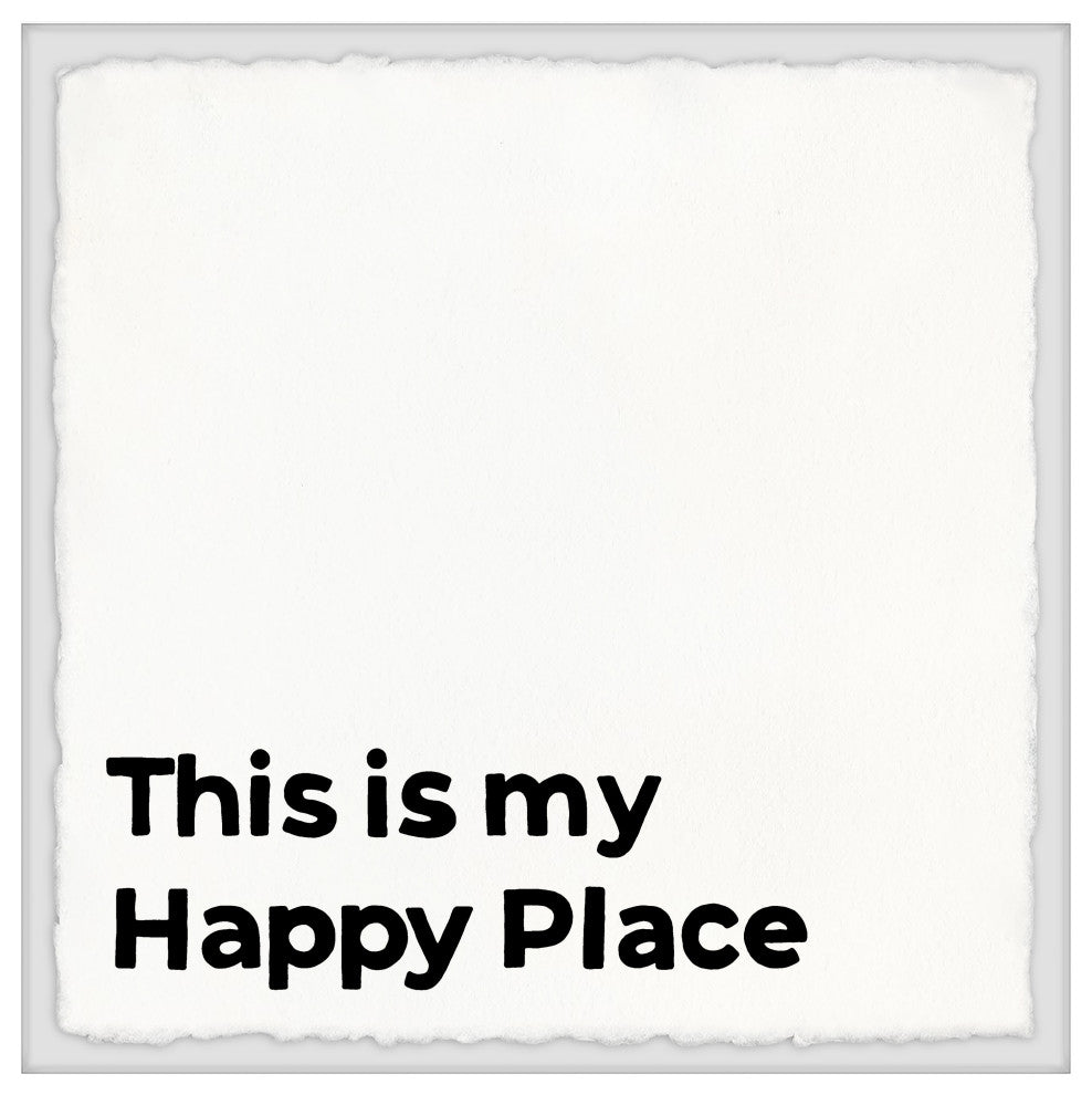 "This Is My Happy Place II" Framed Painting Print, 18x18
