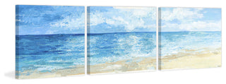 Deep Blue Sea Triptych, 54"x18"