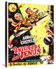 "Abbott & Costello - French - Go To Mars" Canvas Giclee, 23"x30"