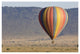 "Hot air balloon over savanna, Masai Mara Triangle, Kenya" Paper Art, 38"x26"