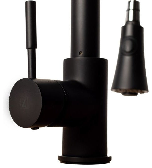 ZLINE Edison Kitchen Faucet in Matte Black (EDS-KF-MB)