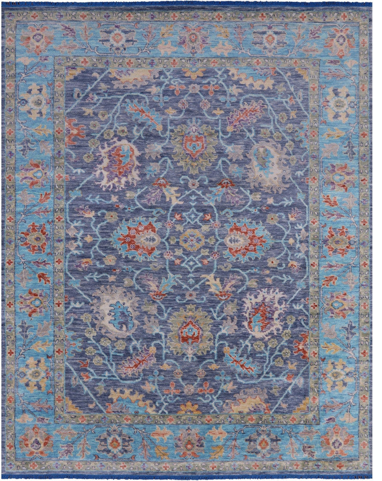 Turkish Oushak Hand-Knotted Rug 9' 2" X 11' 9" - Q14978