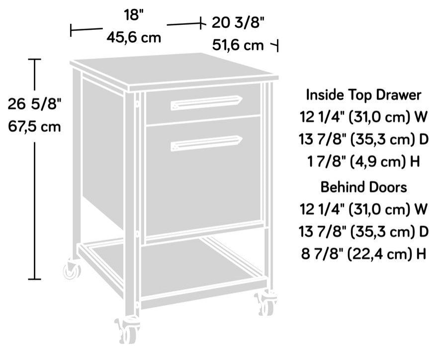 Briarbrook Mobile File Pedestal Barrel Oak