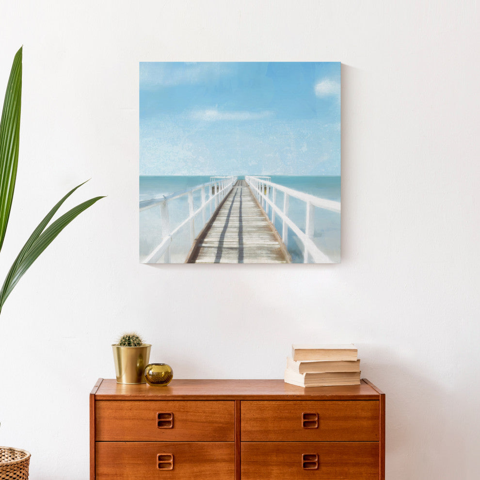 Vitamin Sea Dock 20x20 Canvas Wall Art